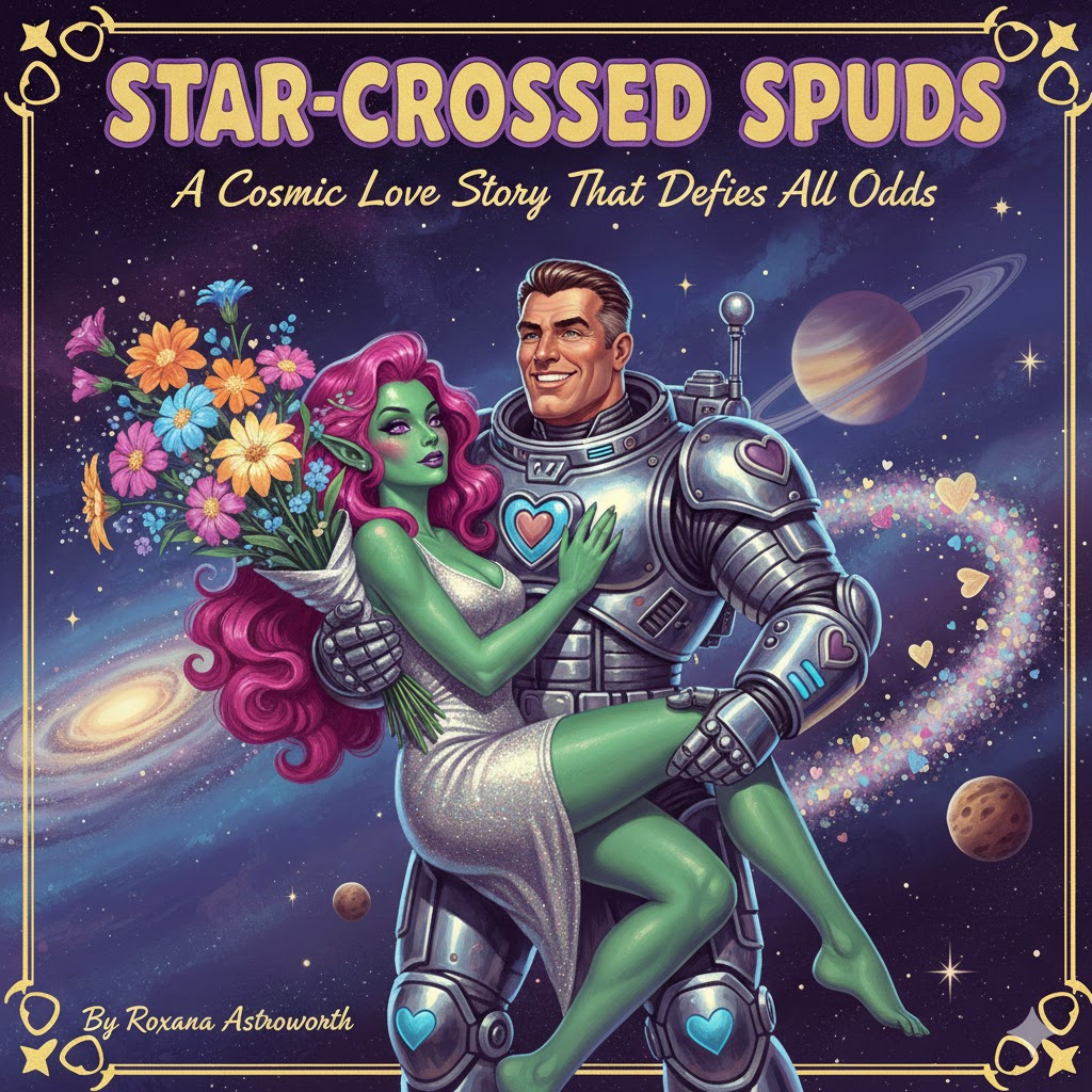 No! Not the cover from my latest novel, but some cheesy nano-banana image of the book described in the text!